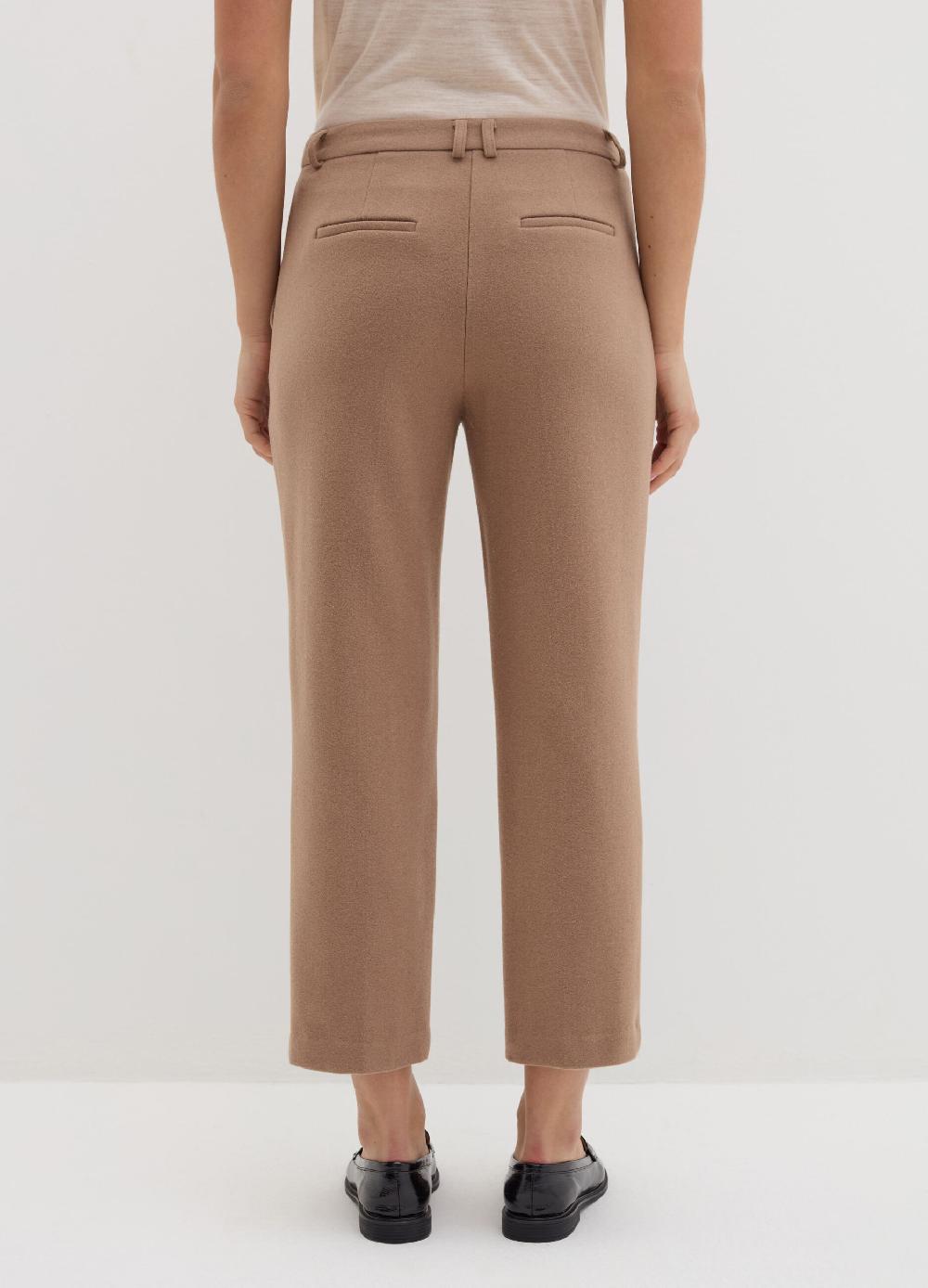 Stefanel Pantalone Crop Straight Fit In Pannetto