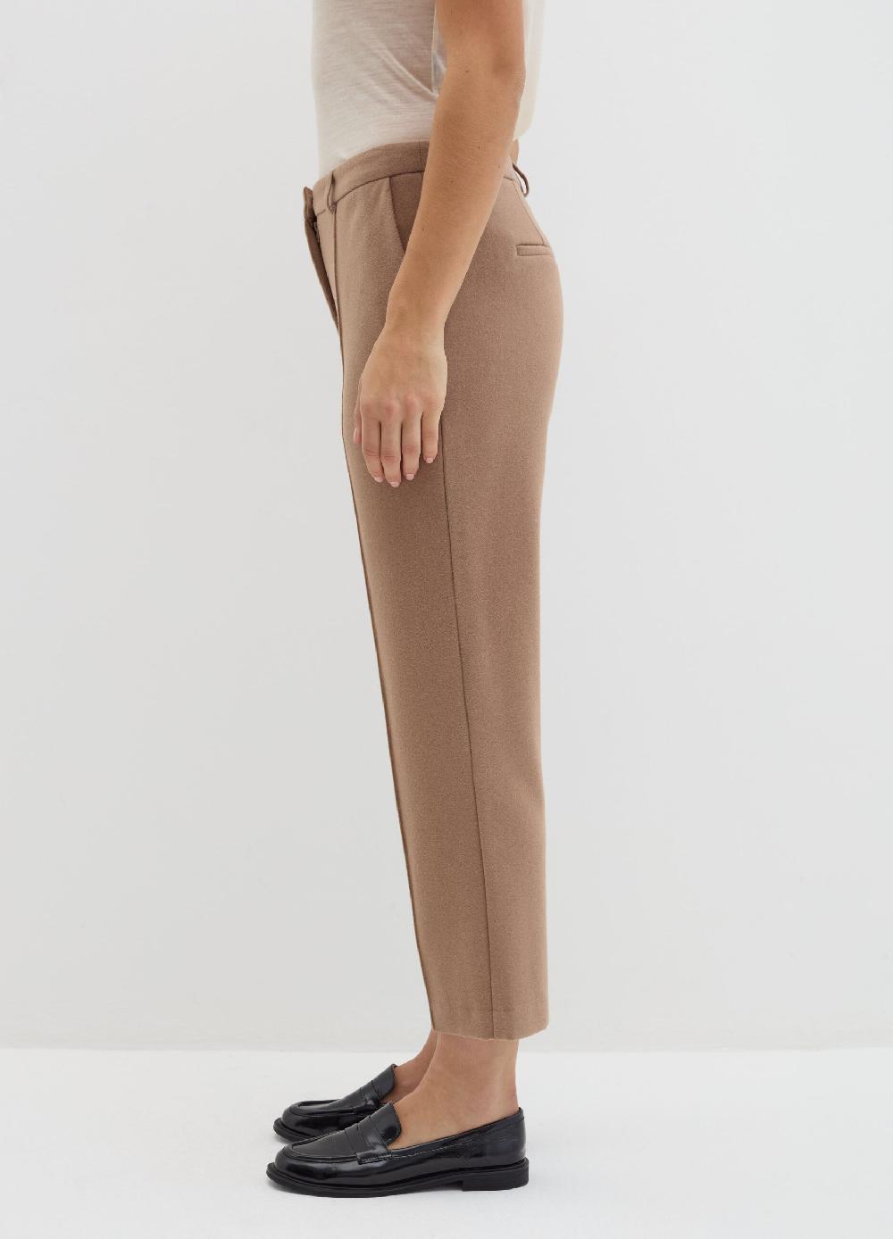 Stefanel Pantalone Crop Straight Fit In Pannetto