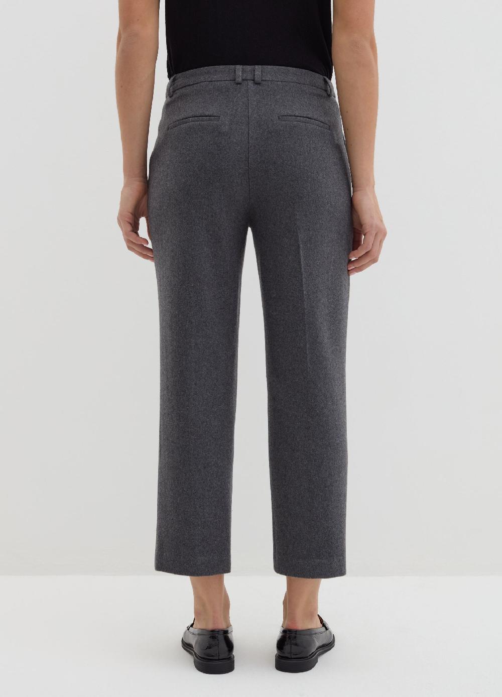 Stefanel Pantalone Crop Straight Fit In Pannetto