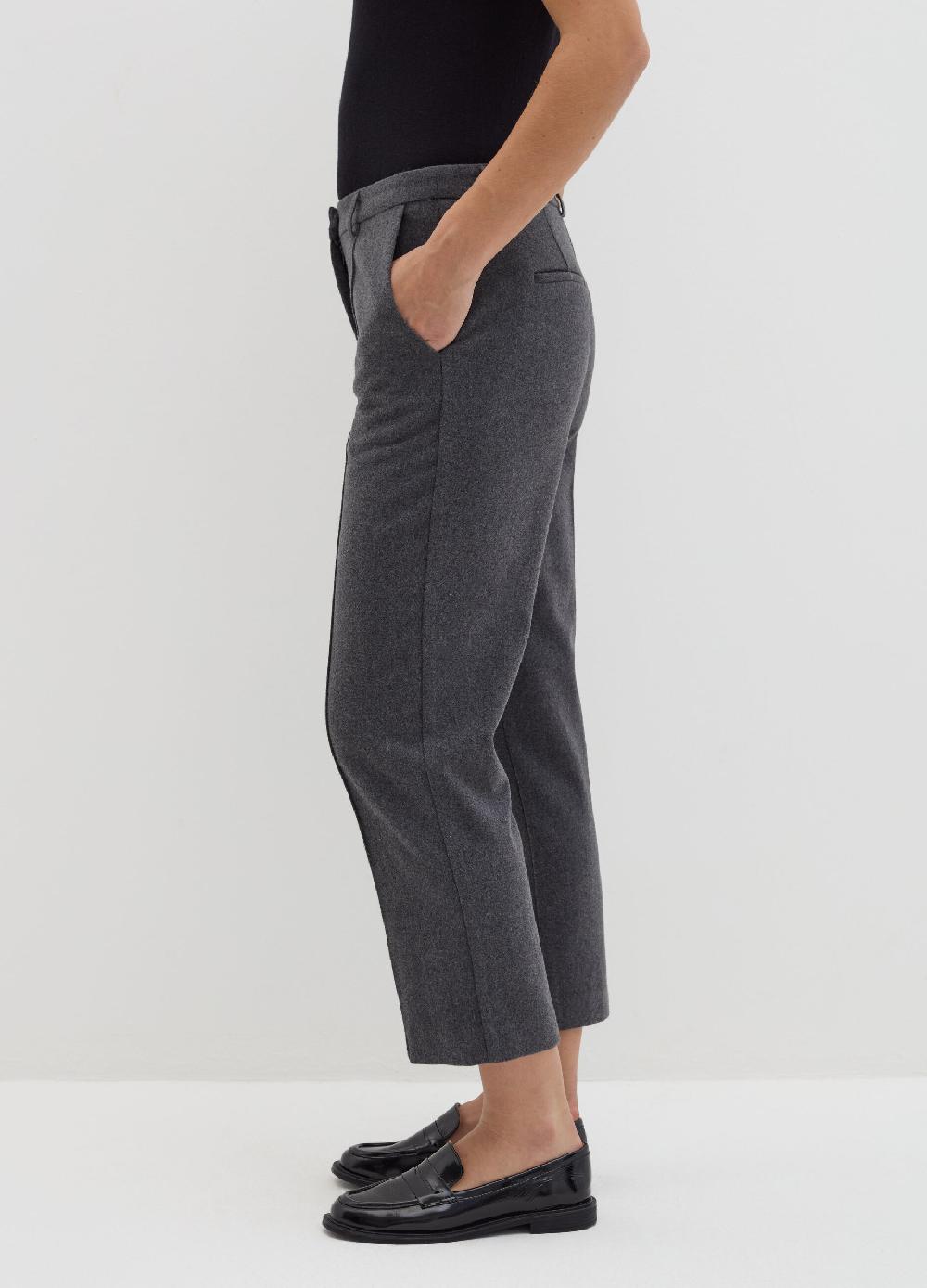 Stefanel Pantalone Crop Straight Fit In Pannetto