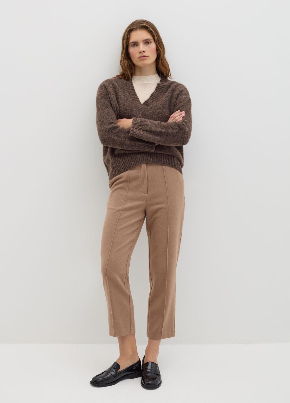 Stefanel Pantalone crop straight fit in pannetto