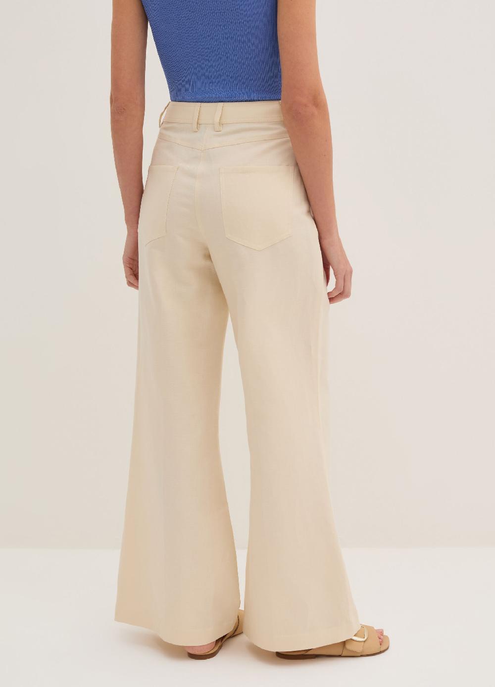 Stefanel Pantalone Flare Fit A Vita Alta