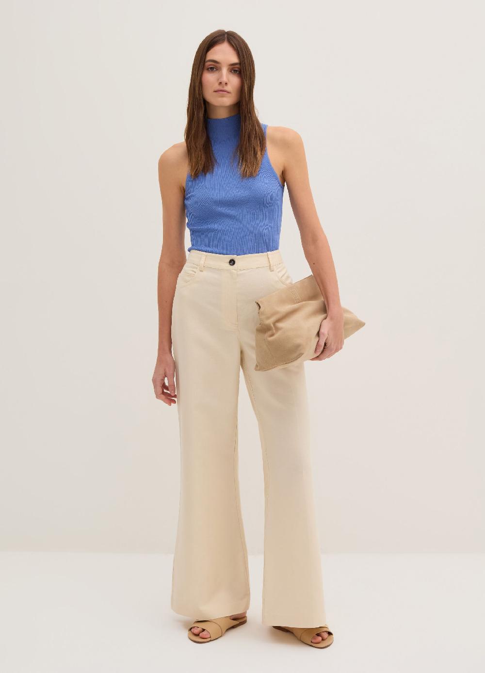 Stefanel Pantalone flare fit a vita alta