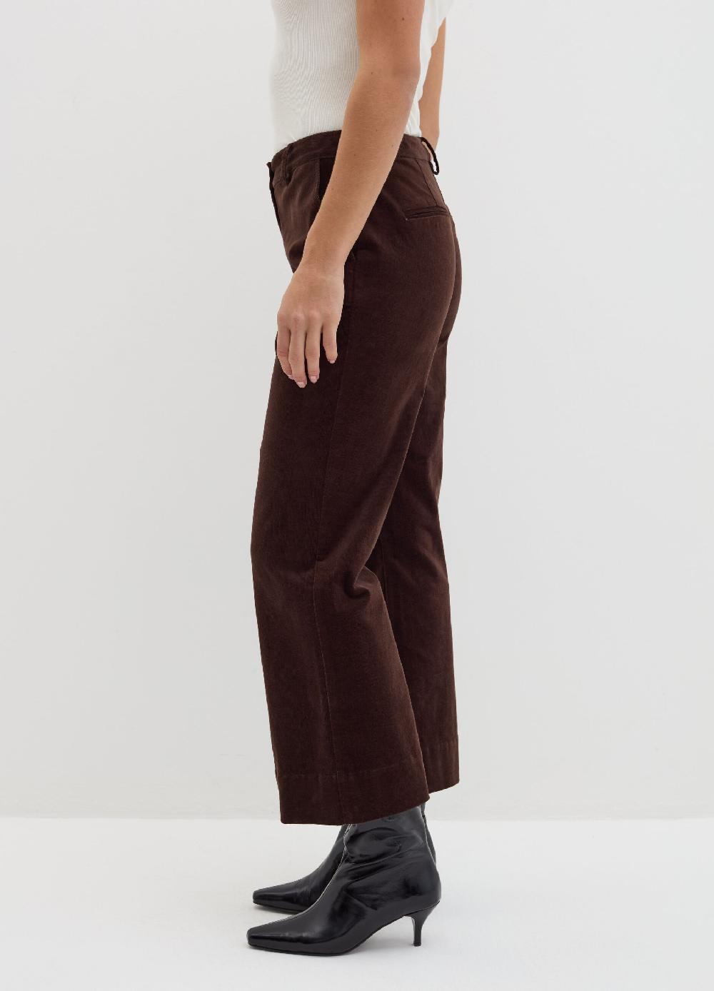 Stefanel Pantalone Flare Fit In Corduroy