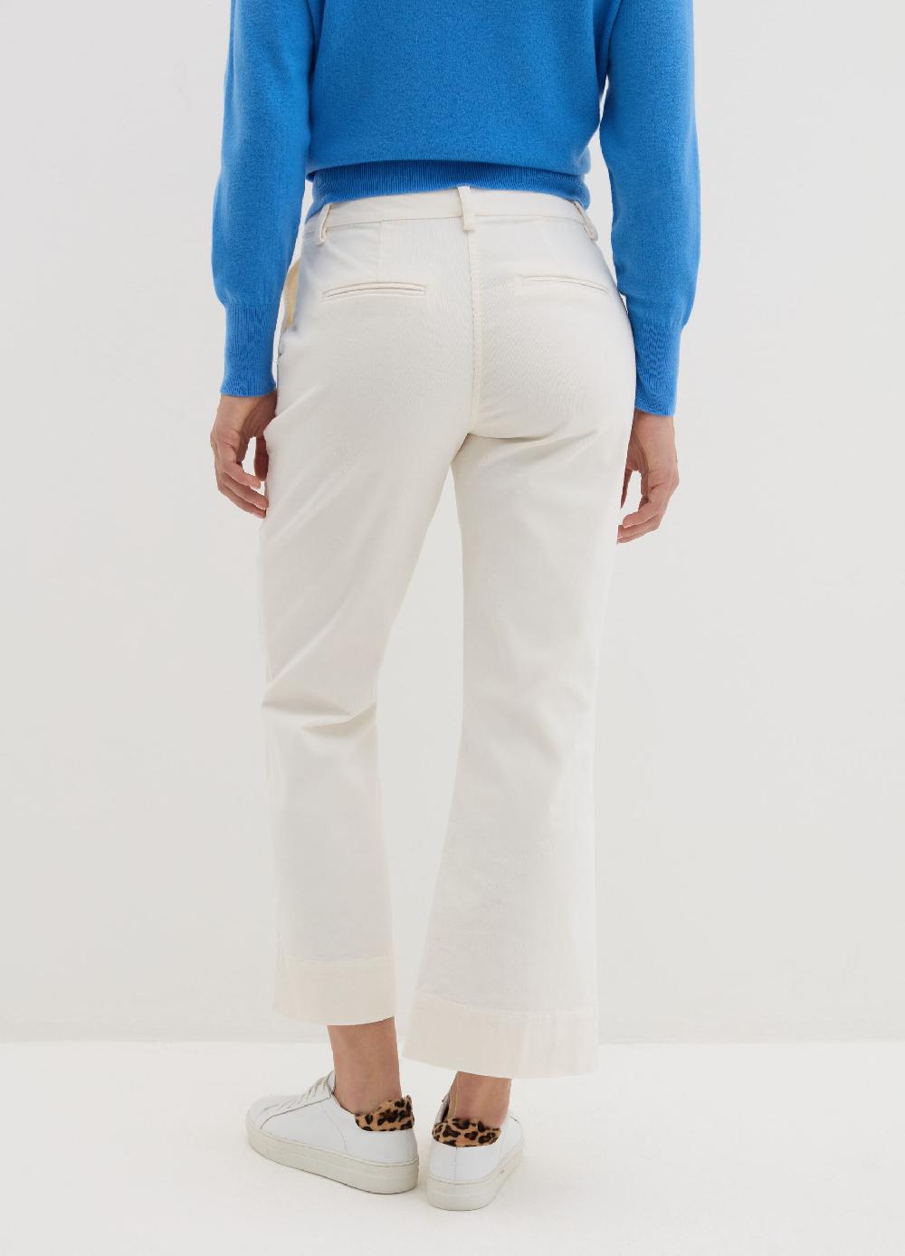 Stefanel Pantalone Flare Fit In Corduroy