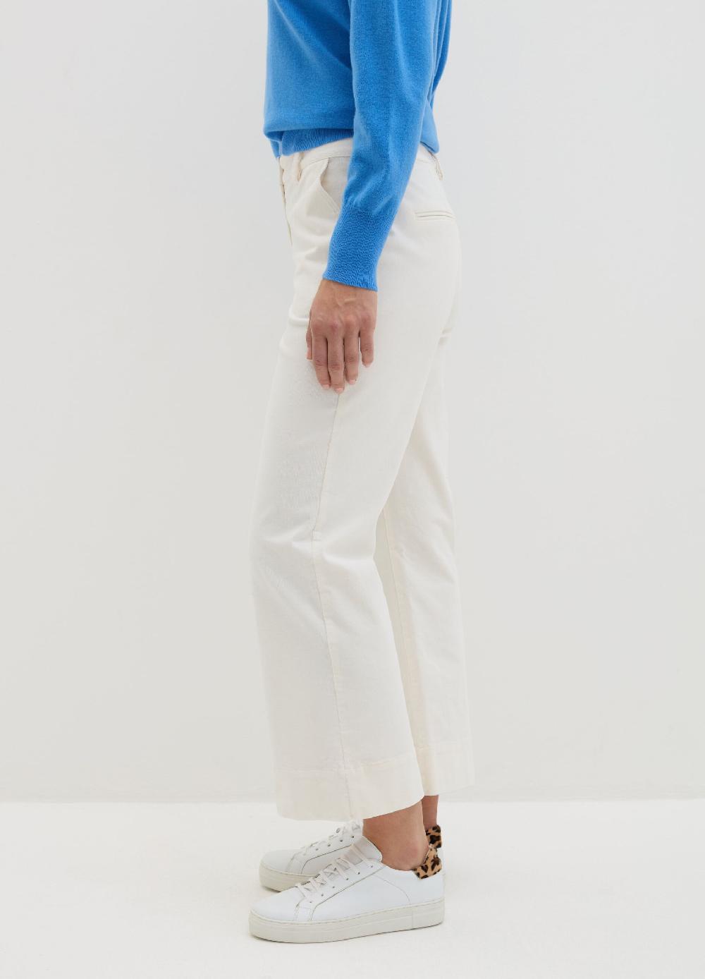 Stefanel Pantalone Flare Fit In Corduroy