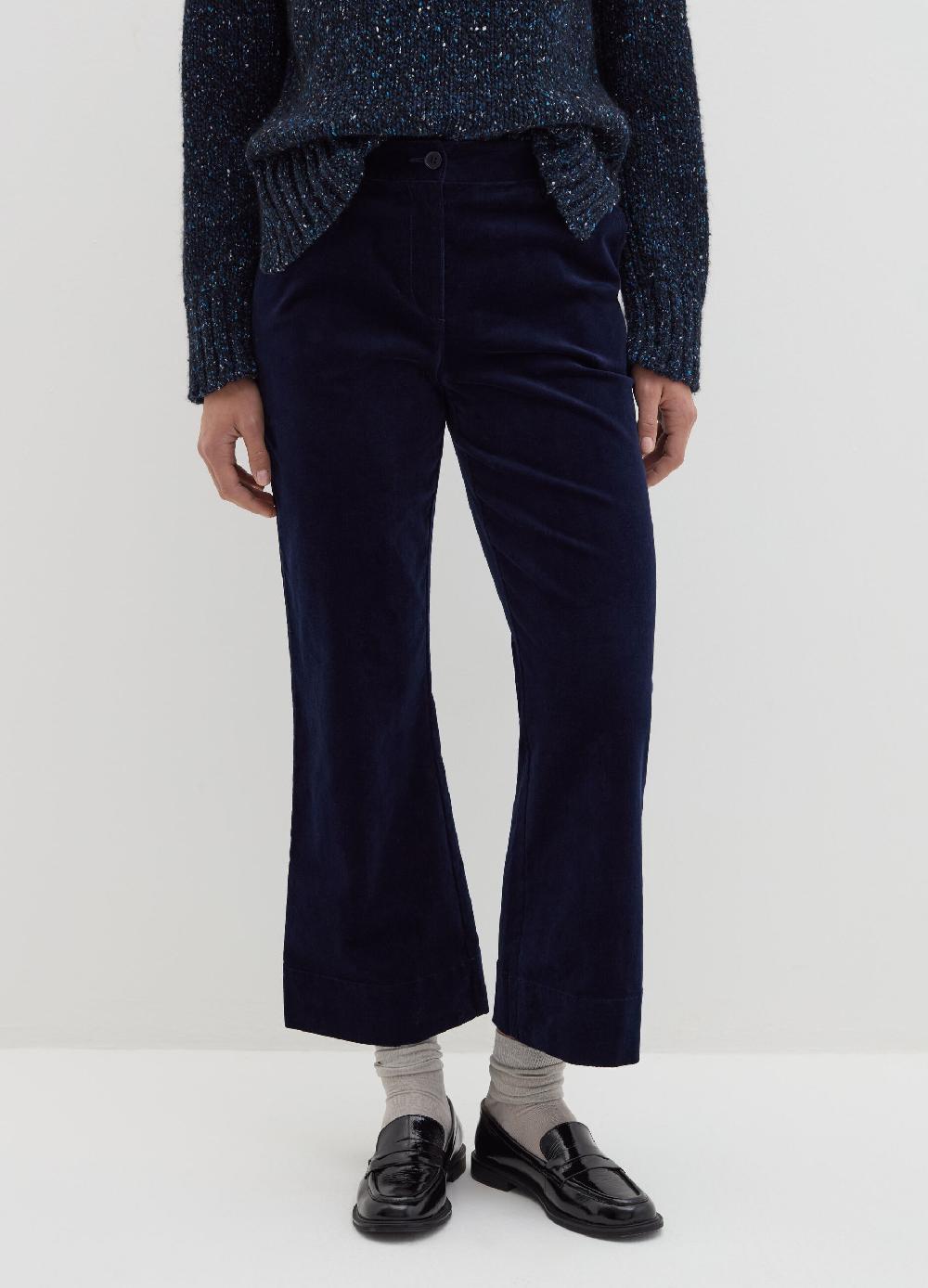 Stefanel Pantalone Flare Fit In Corduroy