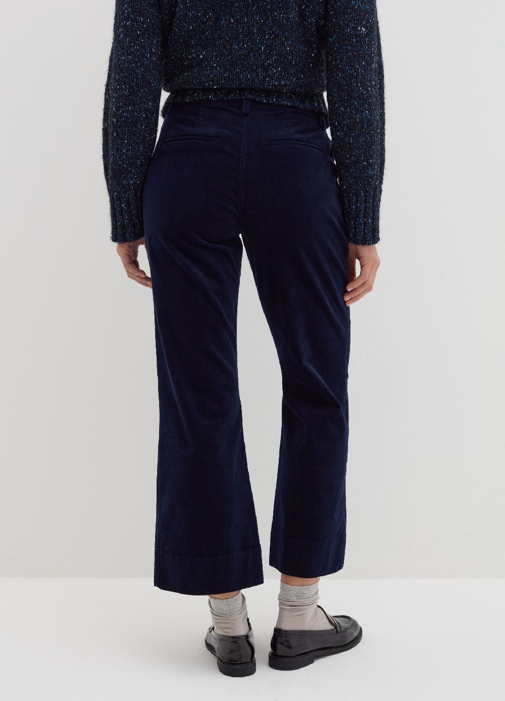 Stefanel Pantalone Flare Fit In Corduroy