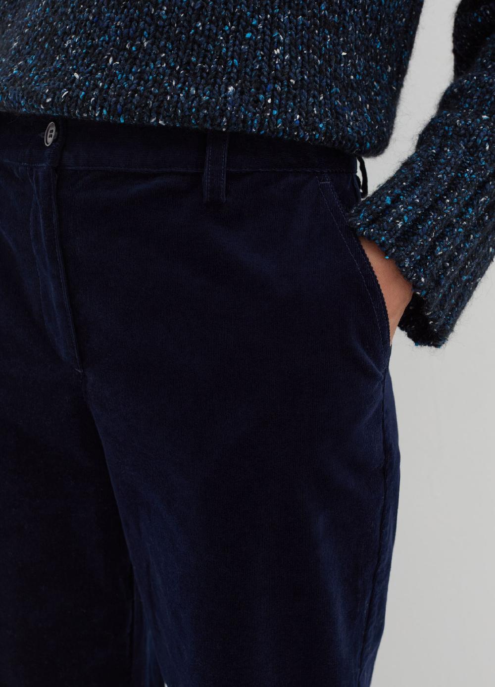 Stefanel Pantalone Flare Fit In Corduroy