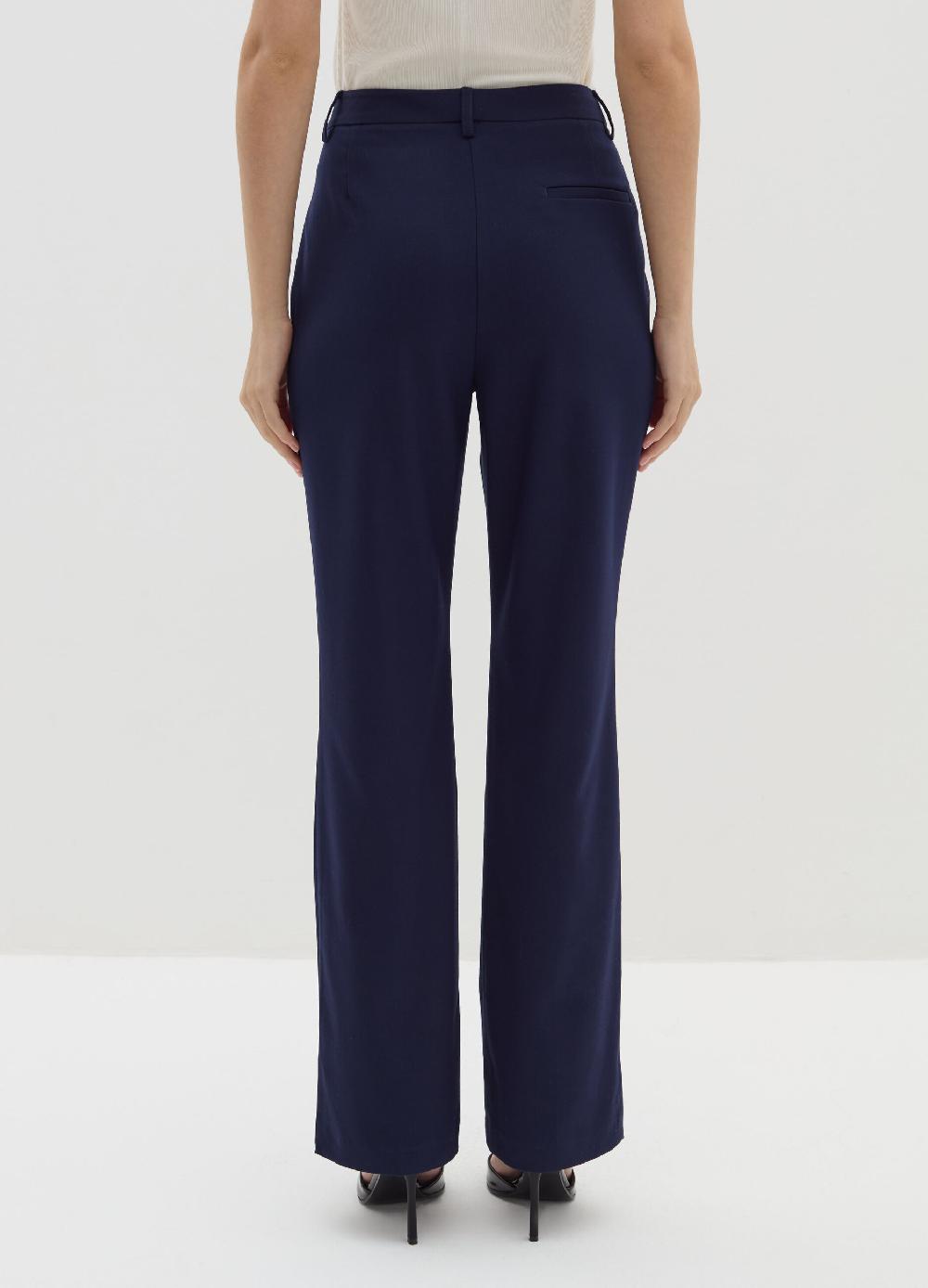 Stefanel Pantalone Flare Fit In Flanella