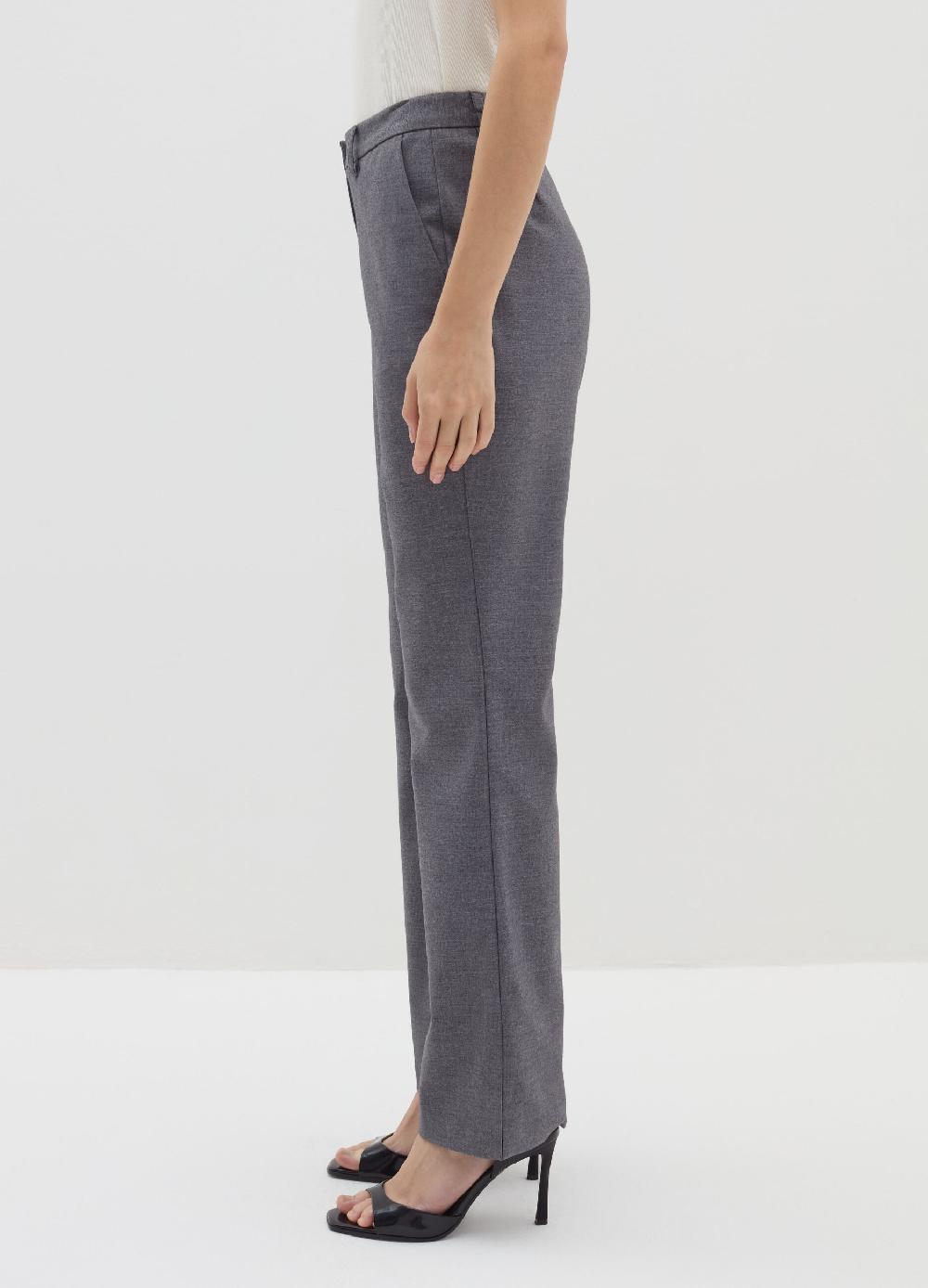 Stefanel Pantalone Flare Fit In Flanella