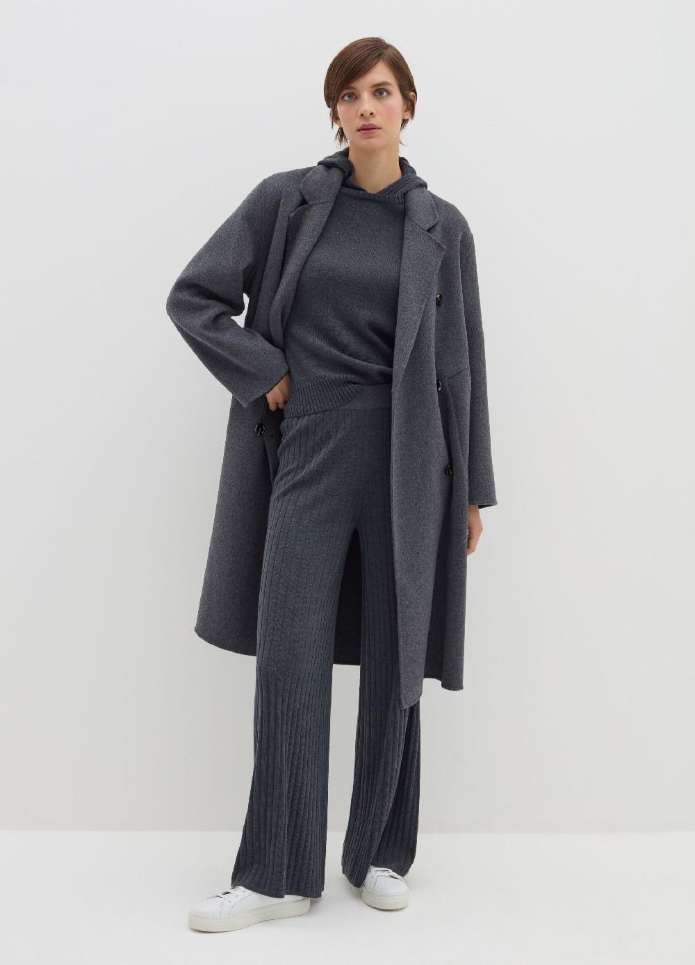 Stefanel Pantalone flare fit in maglia a coste