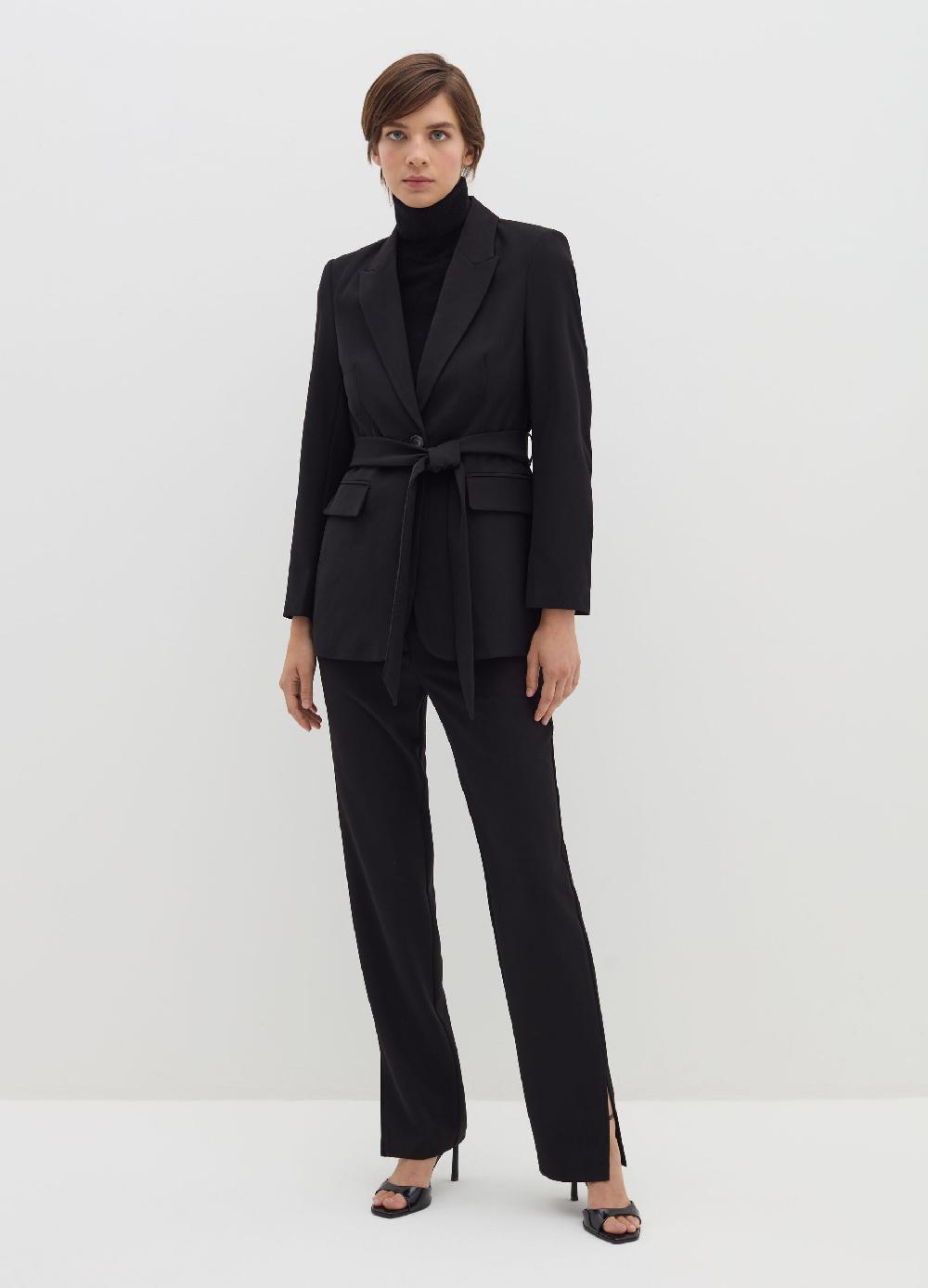 Stefanel Pantalone flare fit in poly stretch