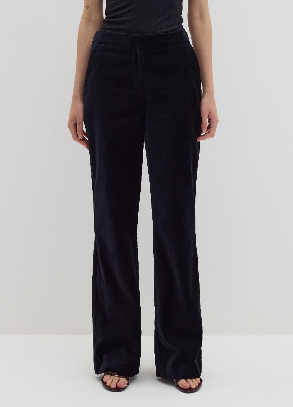 Stefanel Pantalone Flare Fit In Velluto