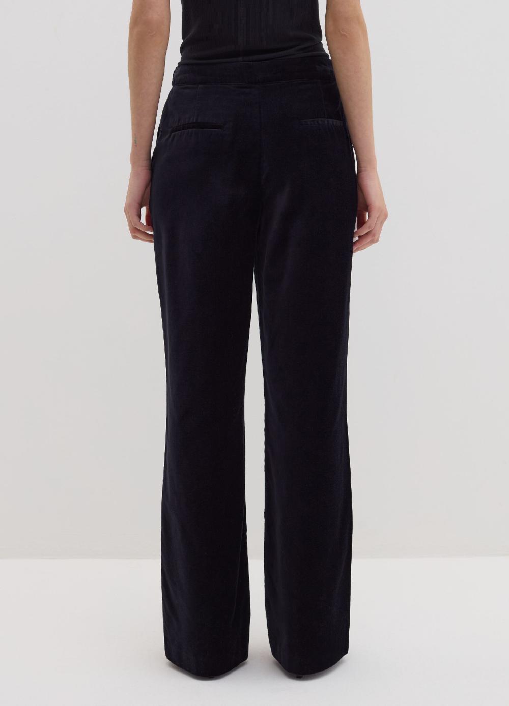 Stefanel Pantalone Flare Fit In Velluto