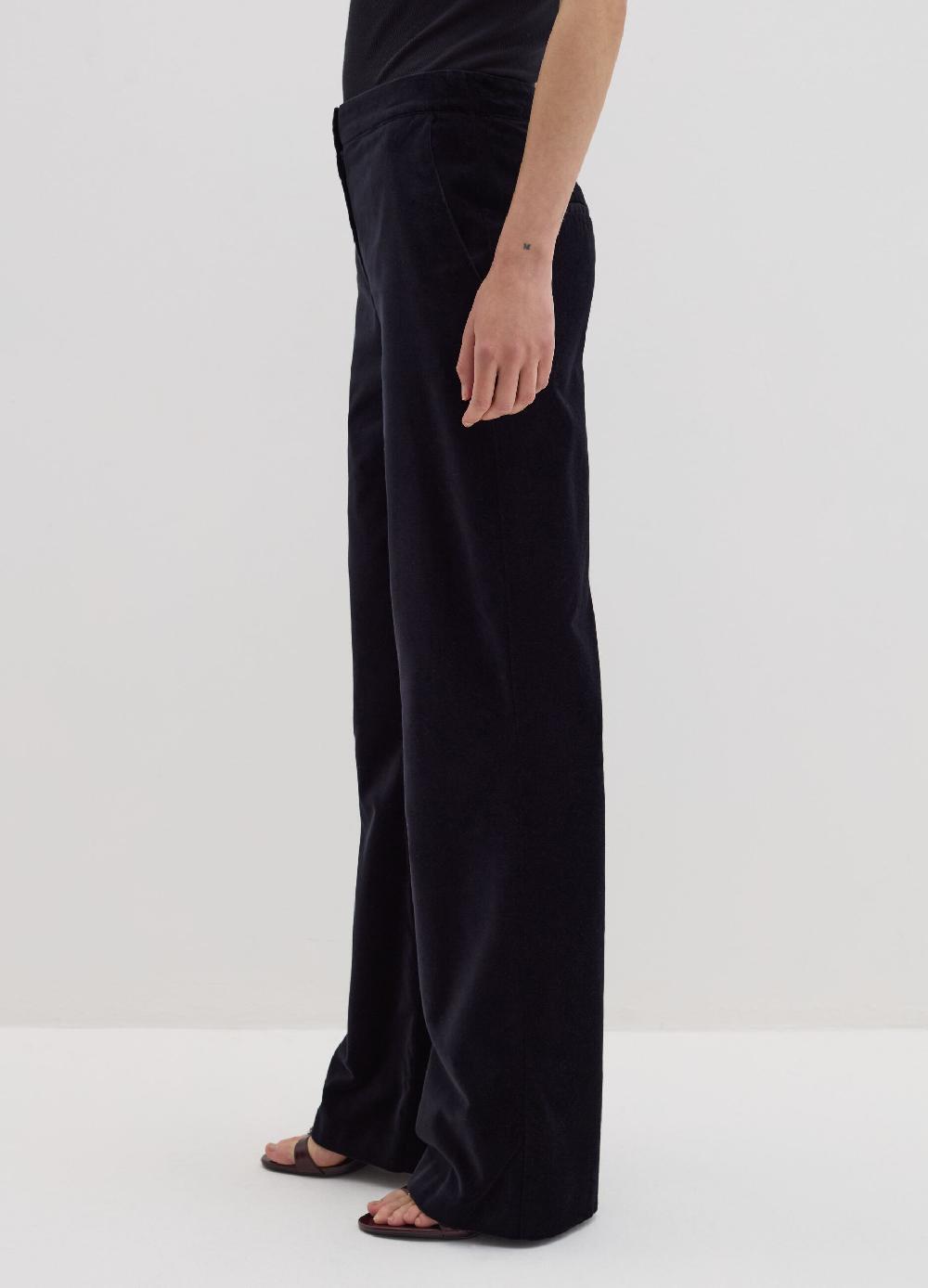 Stefanel Pantalone Flare Fit In Velluto