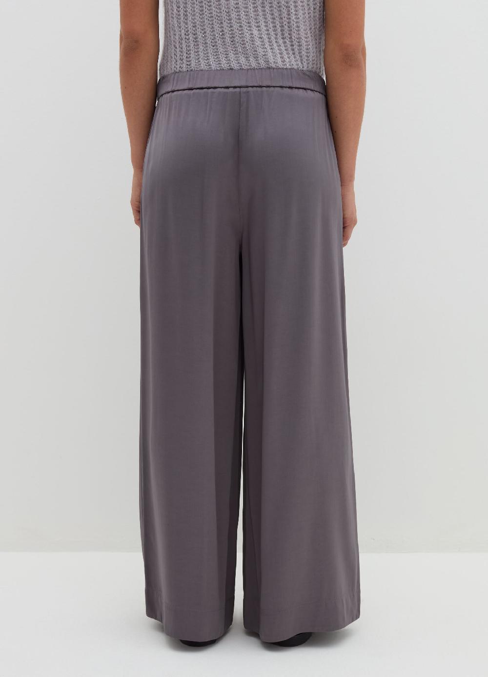 Stefanel Pantalone Fluido Pigiama In Viscosa Satin