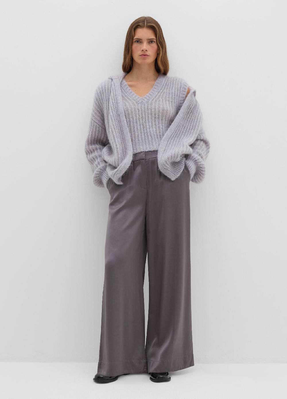 Stefanel Pantalone fluido pigiama in viscosa satin