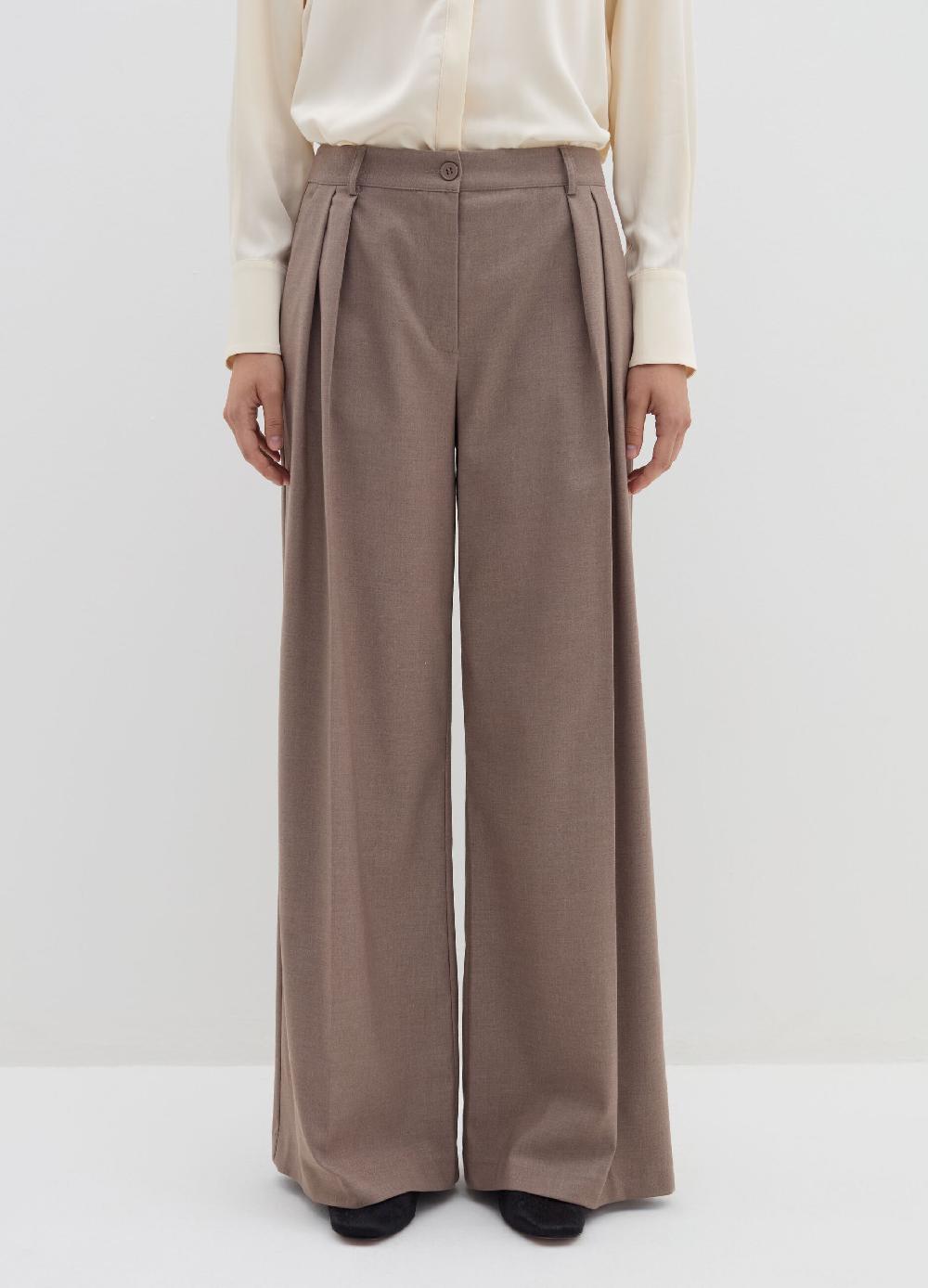 Stefanel Pantalone Loose Fit Con Pinces