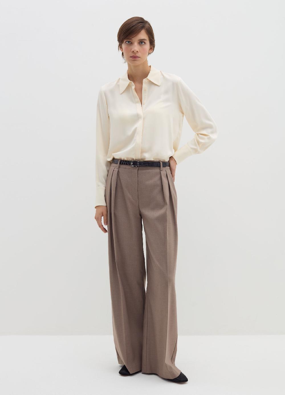 Stefanel Pantalone loose fit con pinces