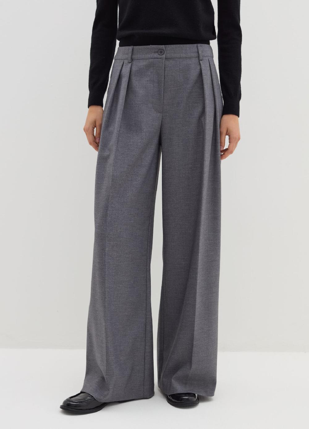 Stefanel Pantalone Loose Fit Con Pinces