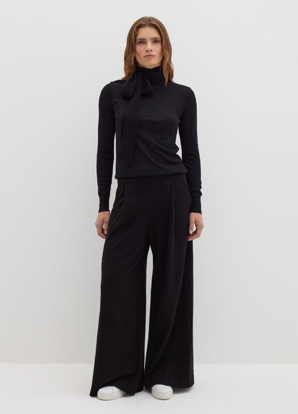 Stefanel Pantalone palazzo con pinces