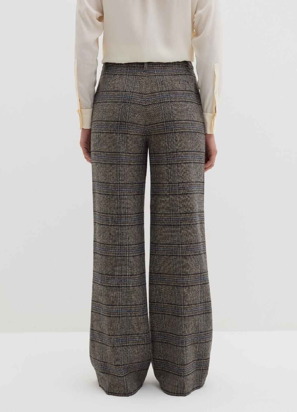 Stefanel Pantalone Palazzo Fantasia Tartan