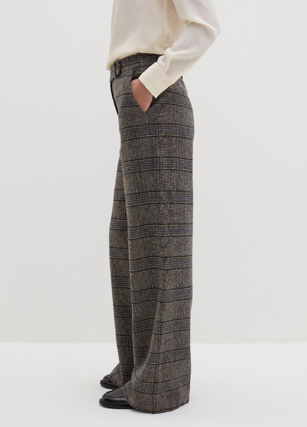 Stefanel Pantalone Palazzo Fantasia Tartan