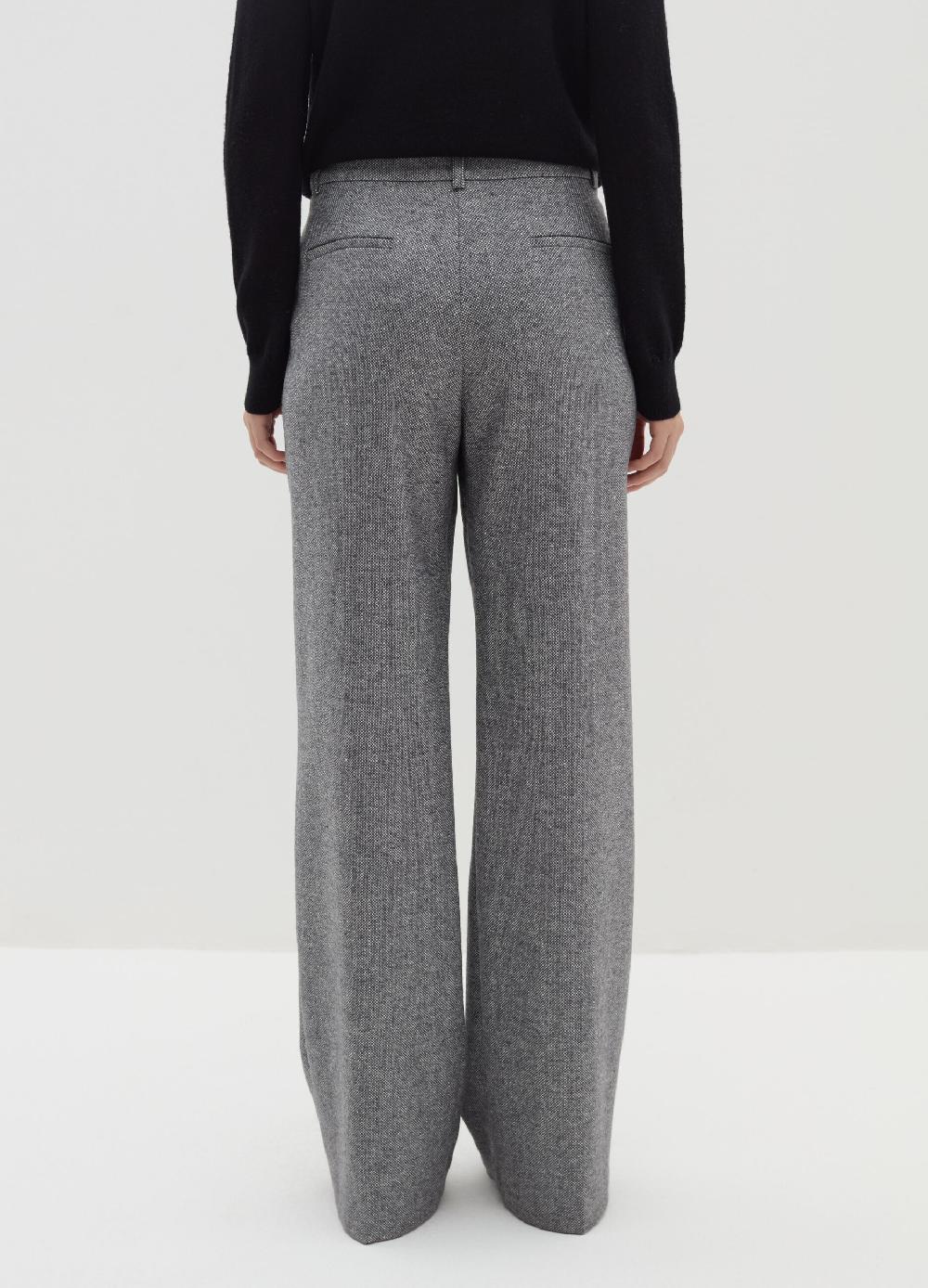 Stefanel Pantalone Palazzo In Tweed
