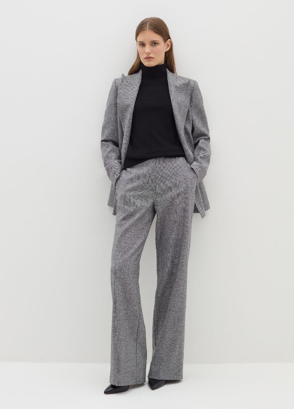 Stefanel Pantalone palazzo in tweed