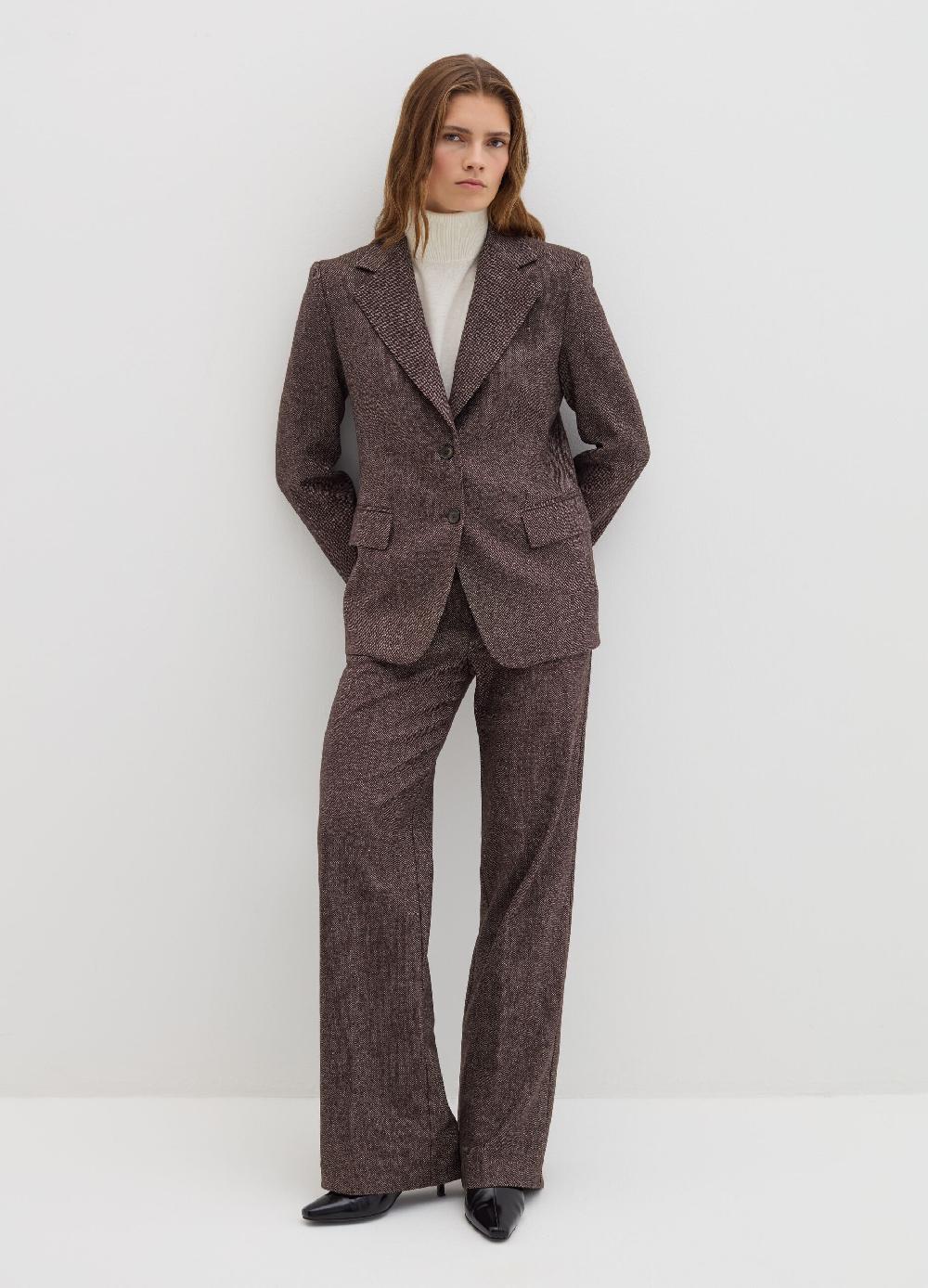 Stefanel Pantalone palazzo in tweed