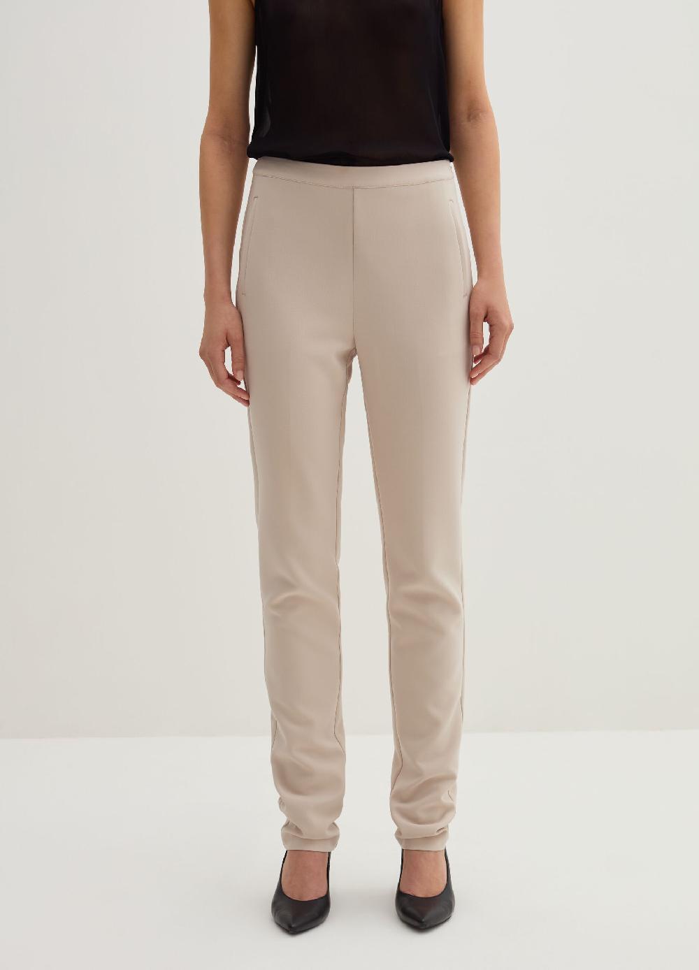Stefanel Pantalone Skinny Fit In Crêpe Doppia