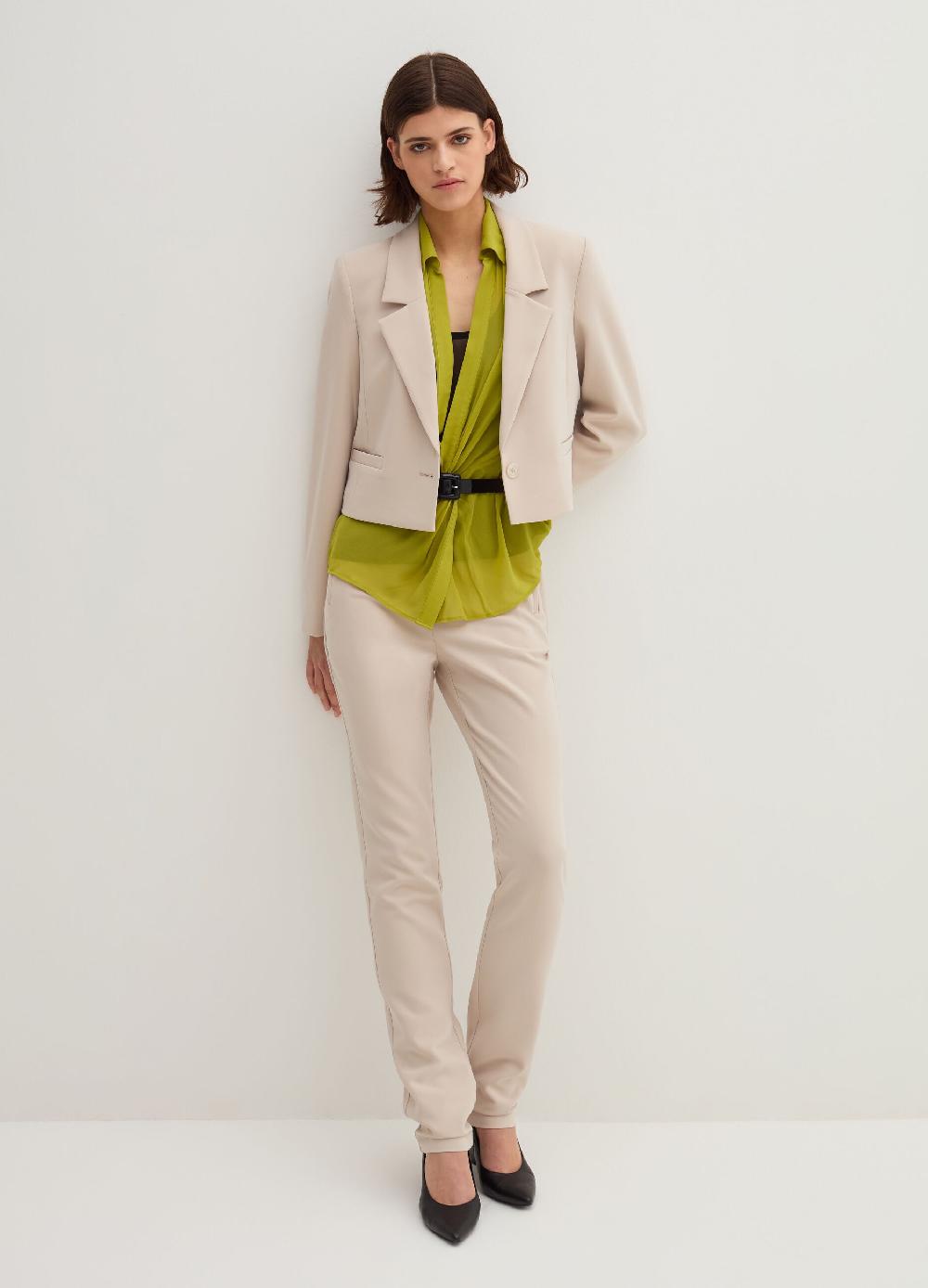 Stefanel Pantalone skinny fit in crêpe doppia