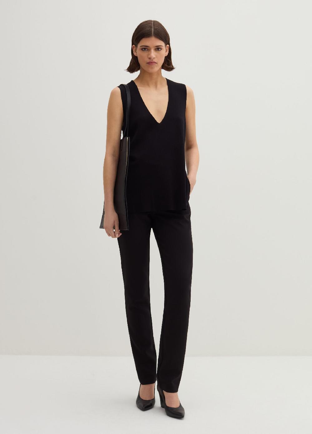Stefanel Pantalone skinny fit in crêpe doppia