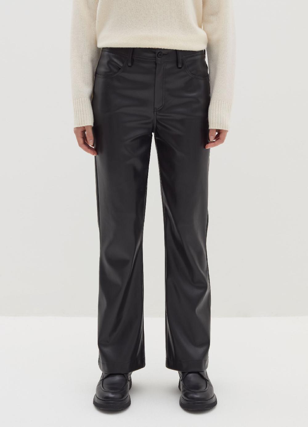 Stefanel Pantalone Straight Fit Effetto Lucido