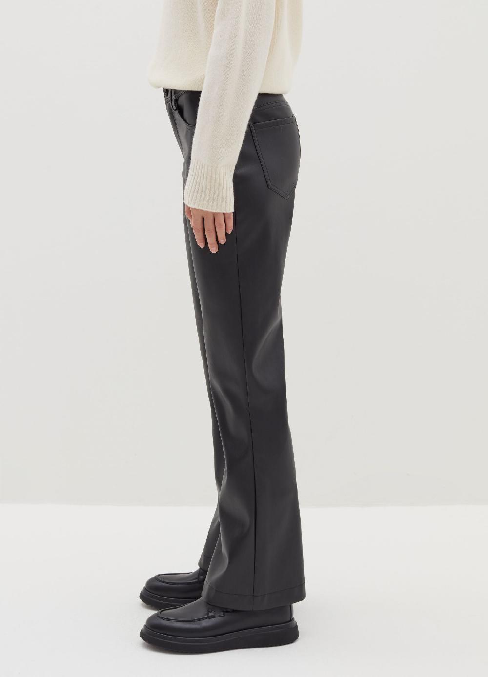 Stefanel Pantalone Straight Fit Effetto Lucido