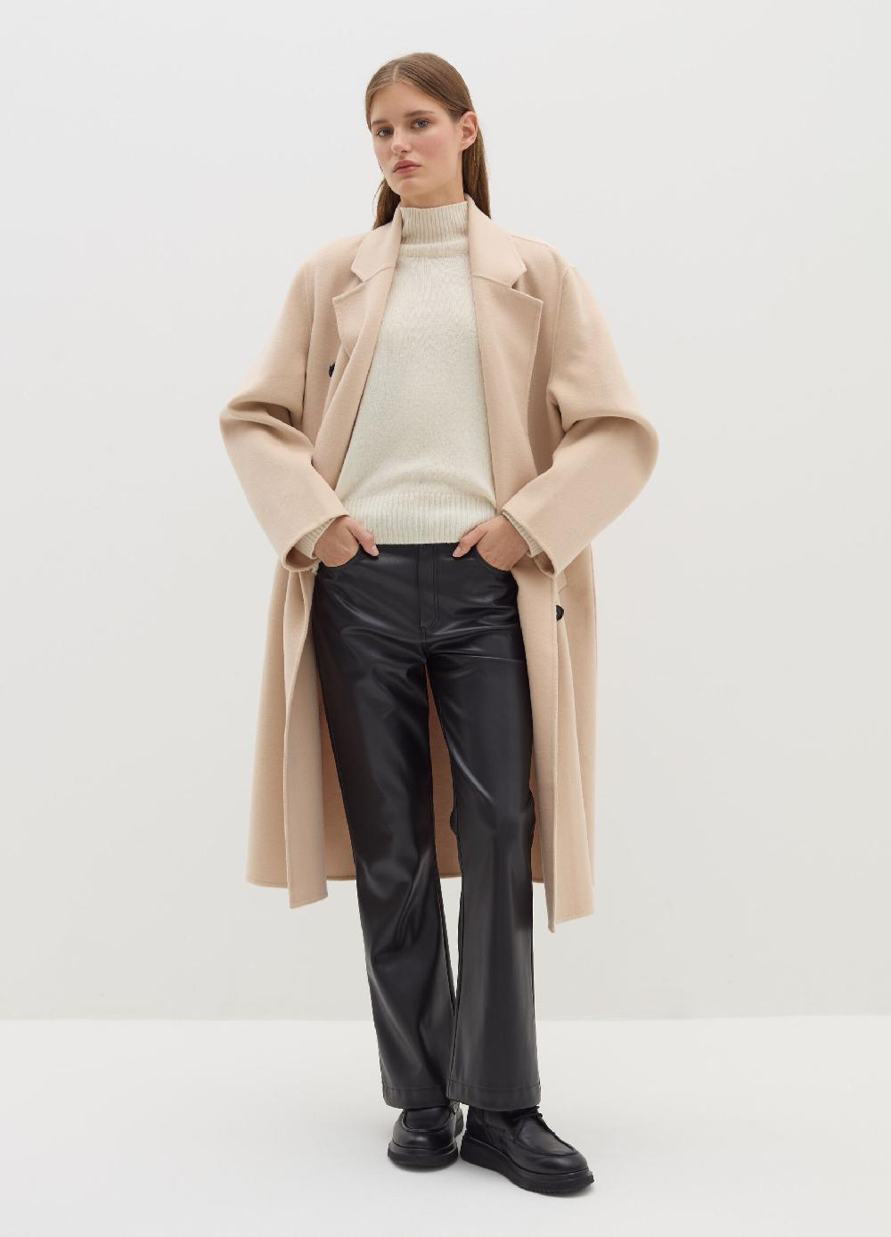 Stefanel Pantalone straight fit effetto lucido