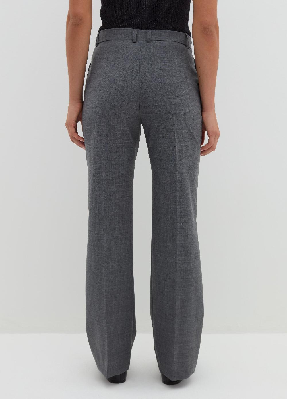 Stefanel Pantalone Straight Fit In Fresco Lana