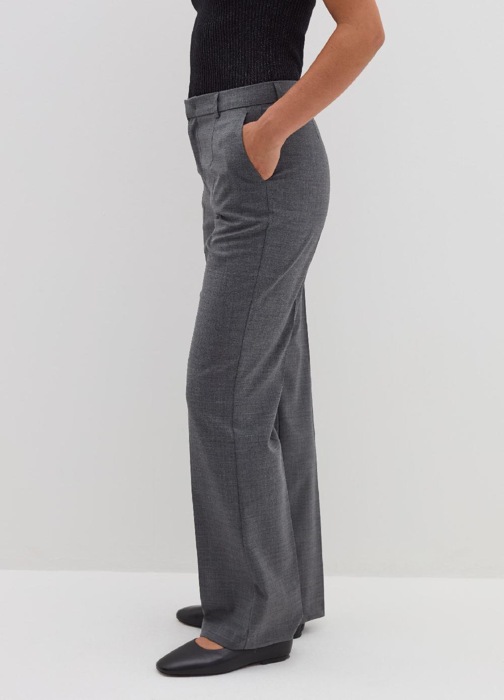 Stefanel Pantalone Straight Fit In Fresco Lana