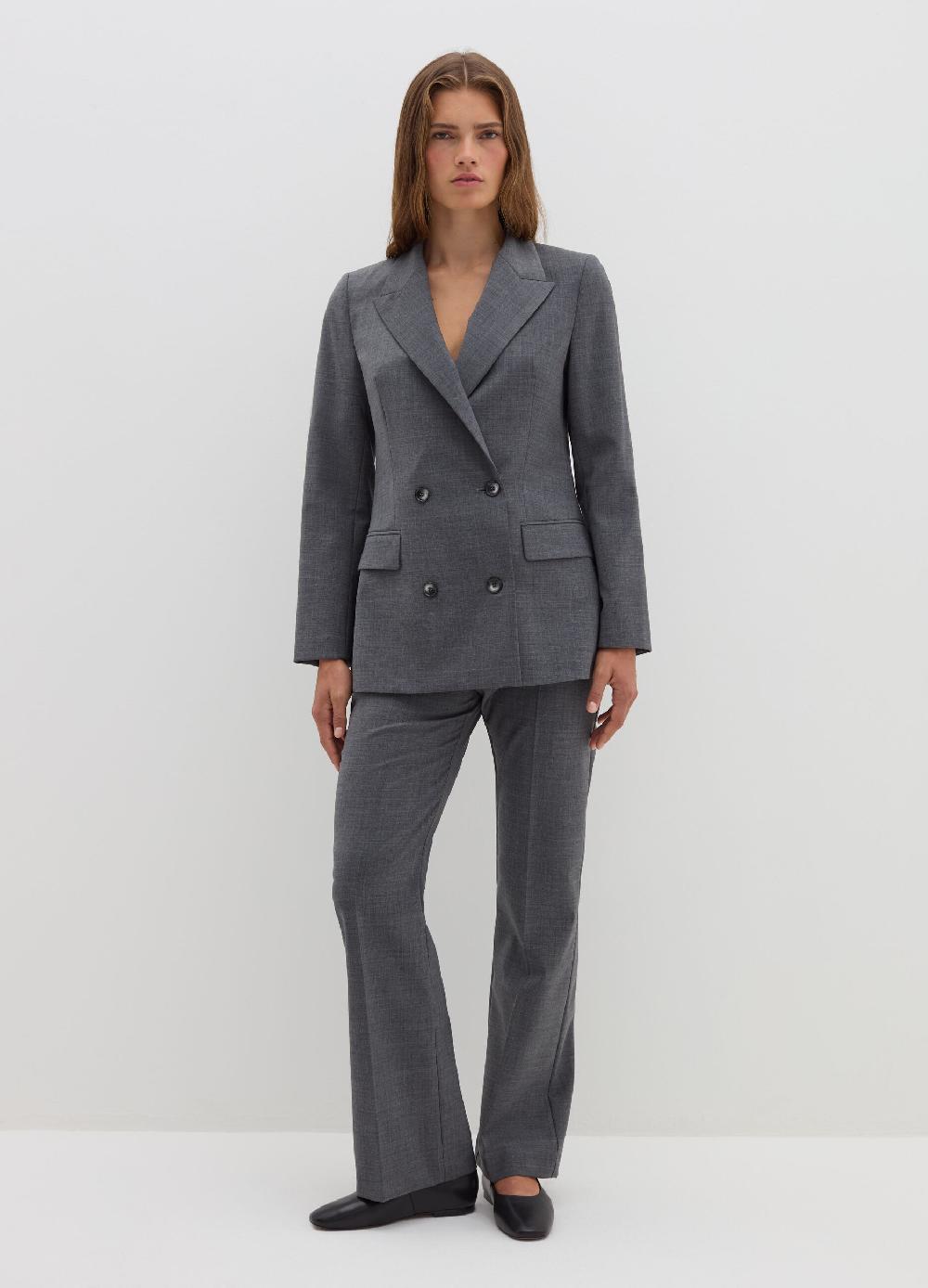 Stefanel Pantalone straight fit in fresco lana