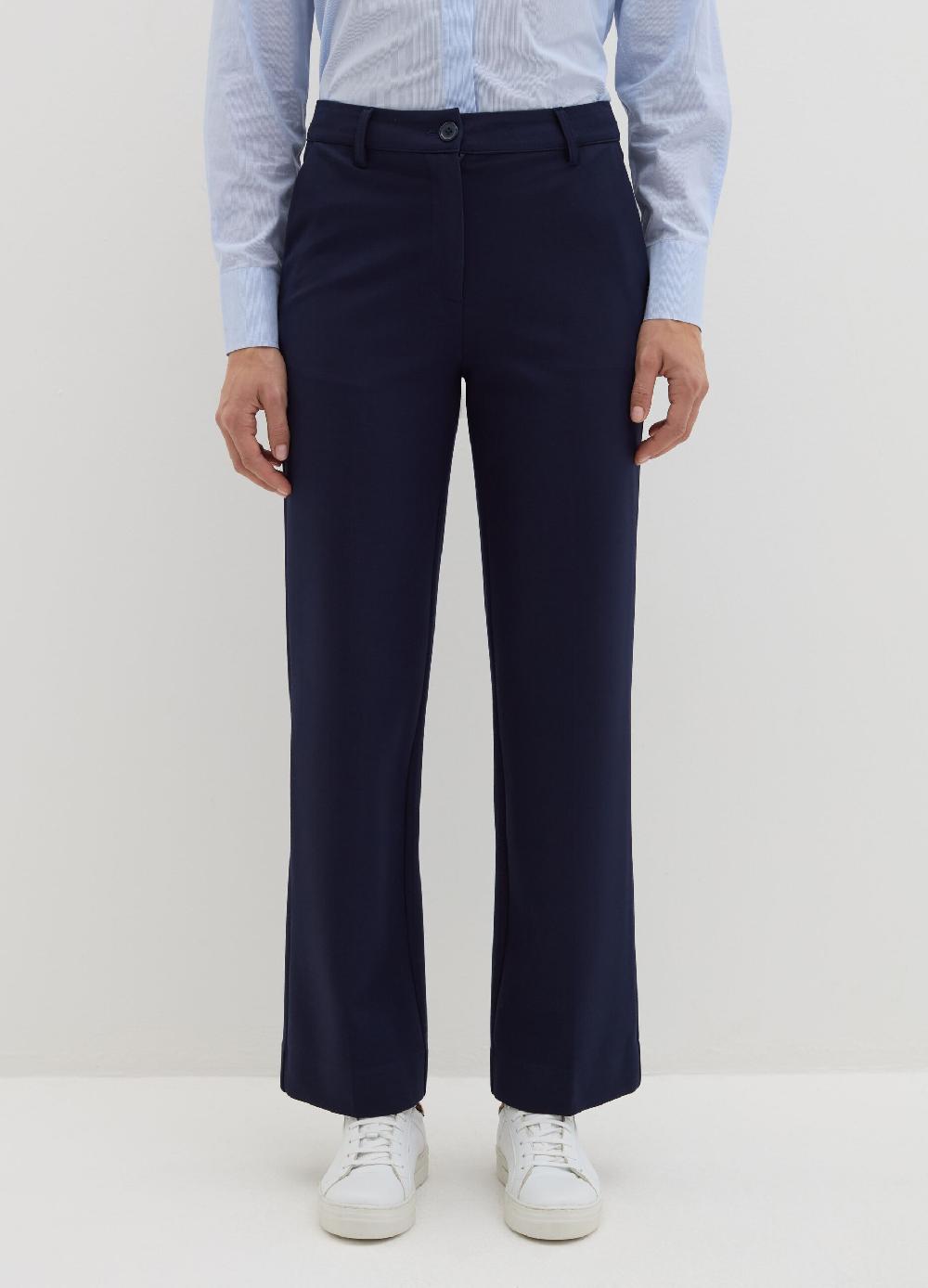 Stefanel Pantalone Straight Fit In Punto Roma