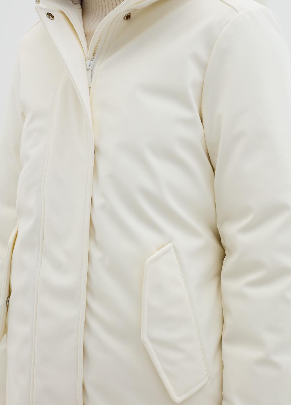 Stefanel Parka In Tessuto Tecnico Con Cappuccio