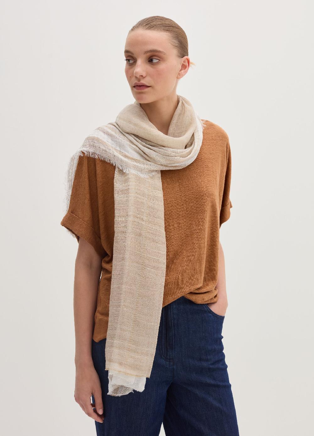 Stefanel Pashmina in lino e modal
