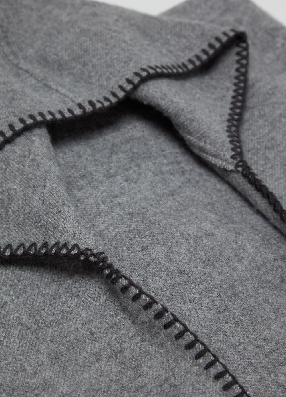 Stefanel Poncho Aperto Con Cappuccio