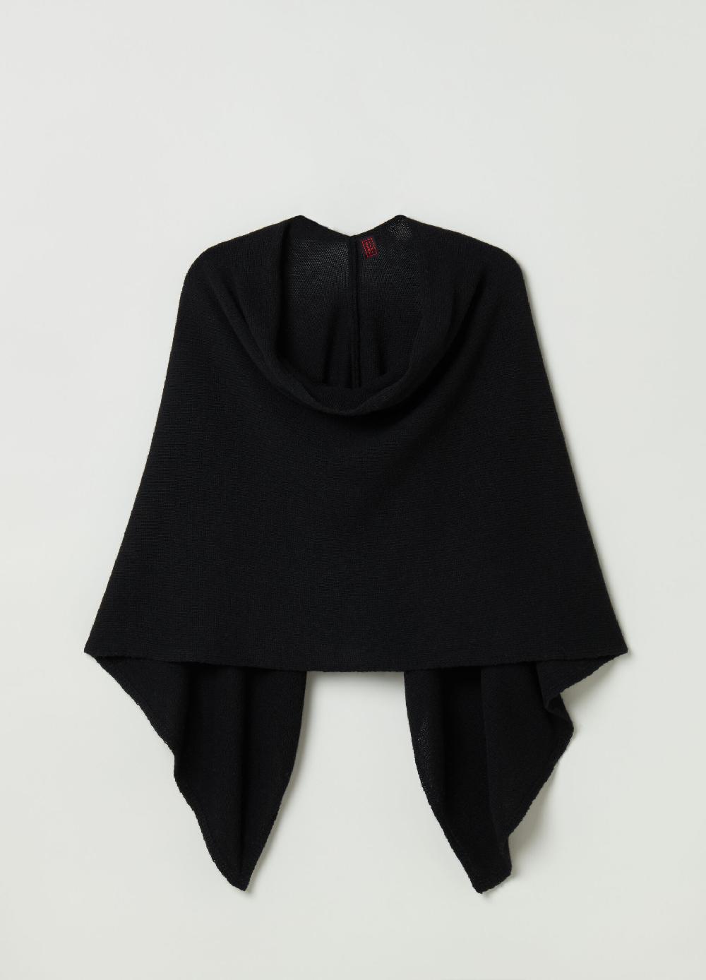 Stefanel Poncho In Lana E Mohair