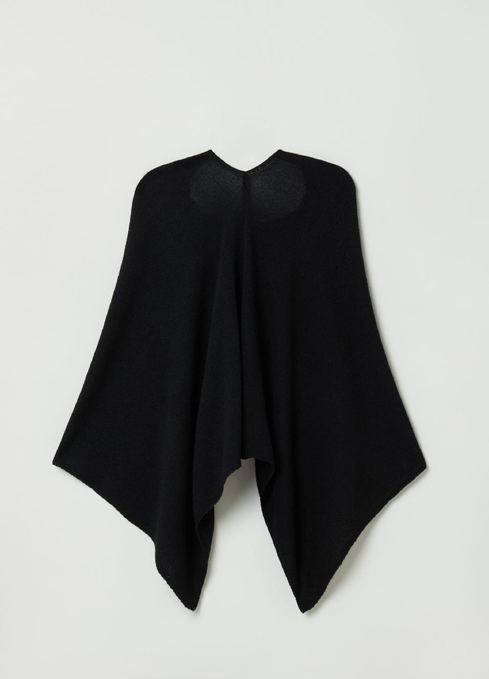 Stefanel Poncho In Lana E Mohair