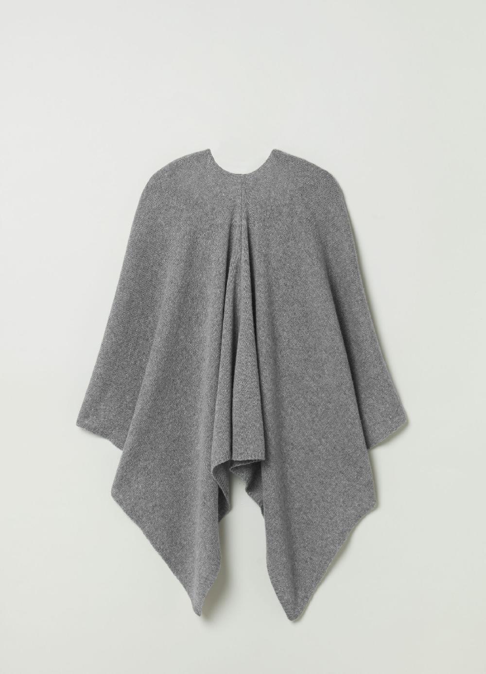 Stefanel Poncho In Lana E Mohair