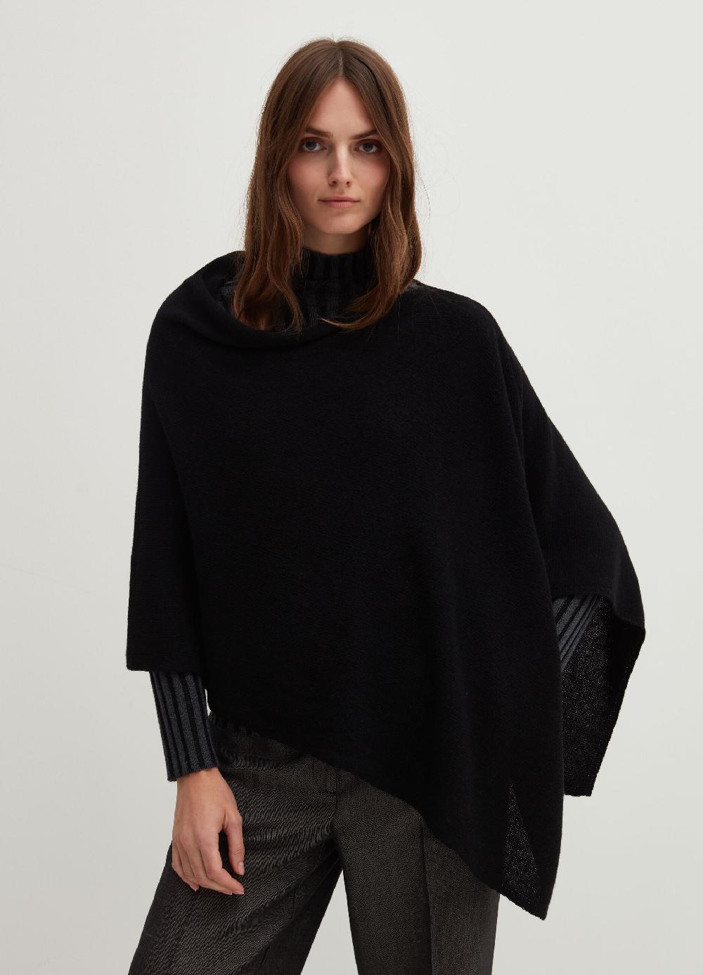 Stefanel Poncho in lana e mohair