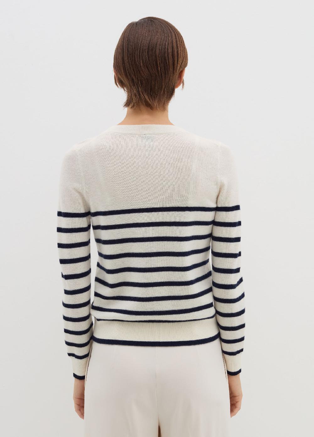 Stefanel Pullover A Righe In Lana Cardata