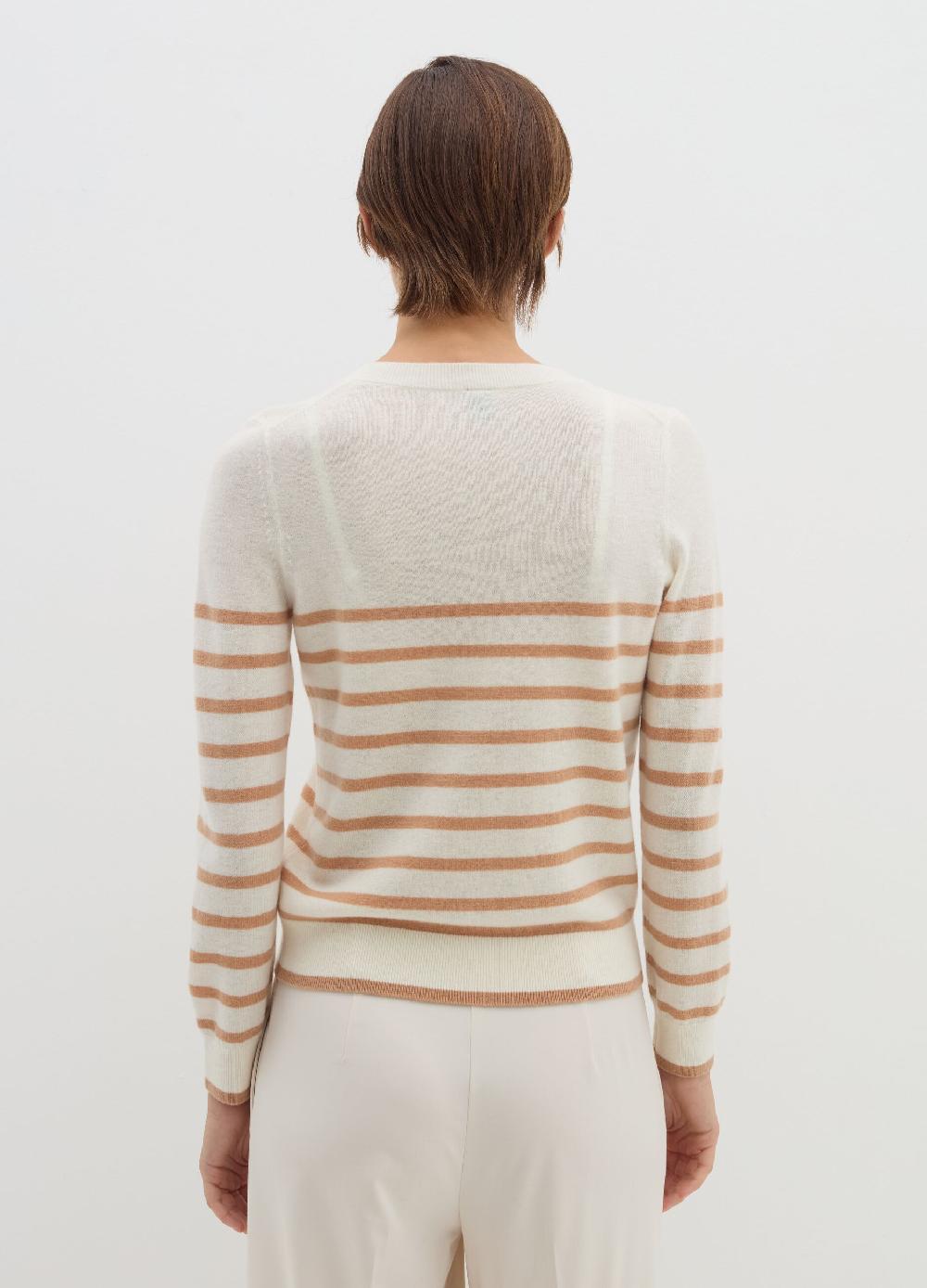 Stefanel Pullover A Righe In Lana Cardata